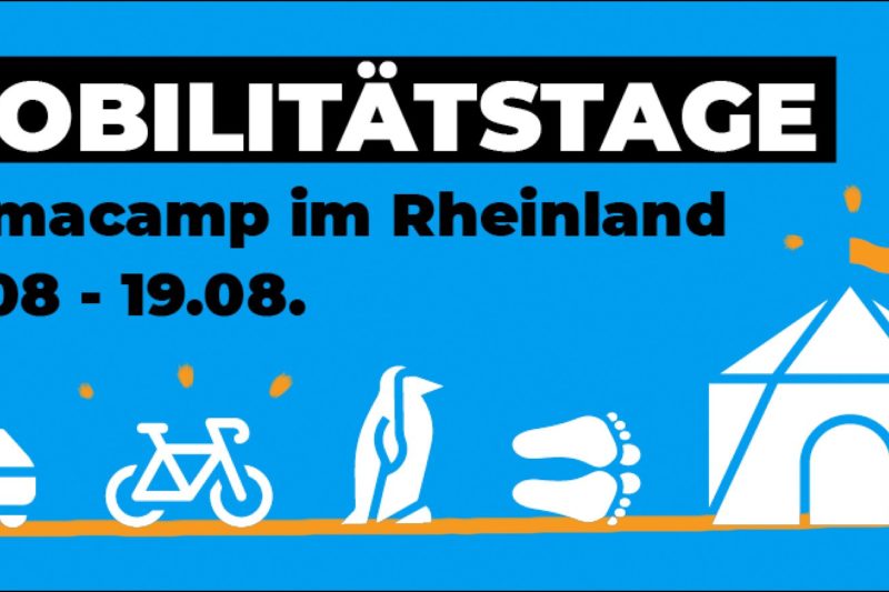 Programm für die Mobilitätstage auf dem Klimacamp im Rheinland ist online!